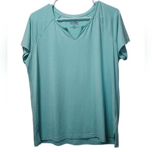 Coral bay women's cooling sleepware medium light baby tiffany blue NWOT